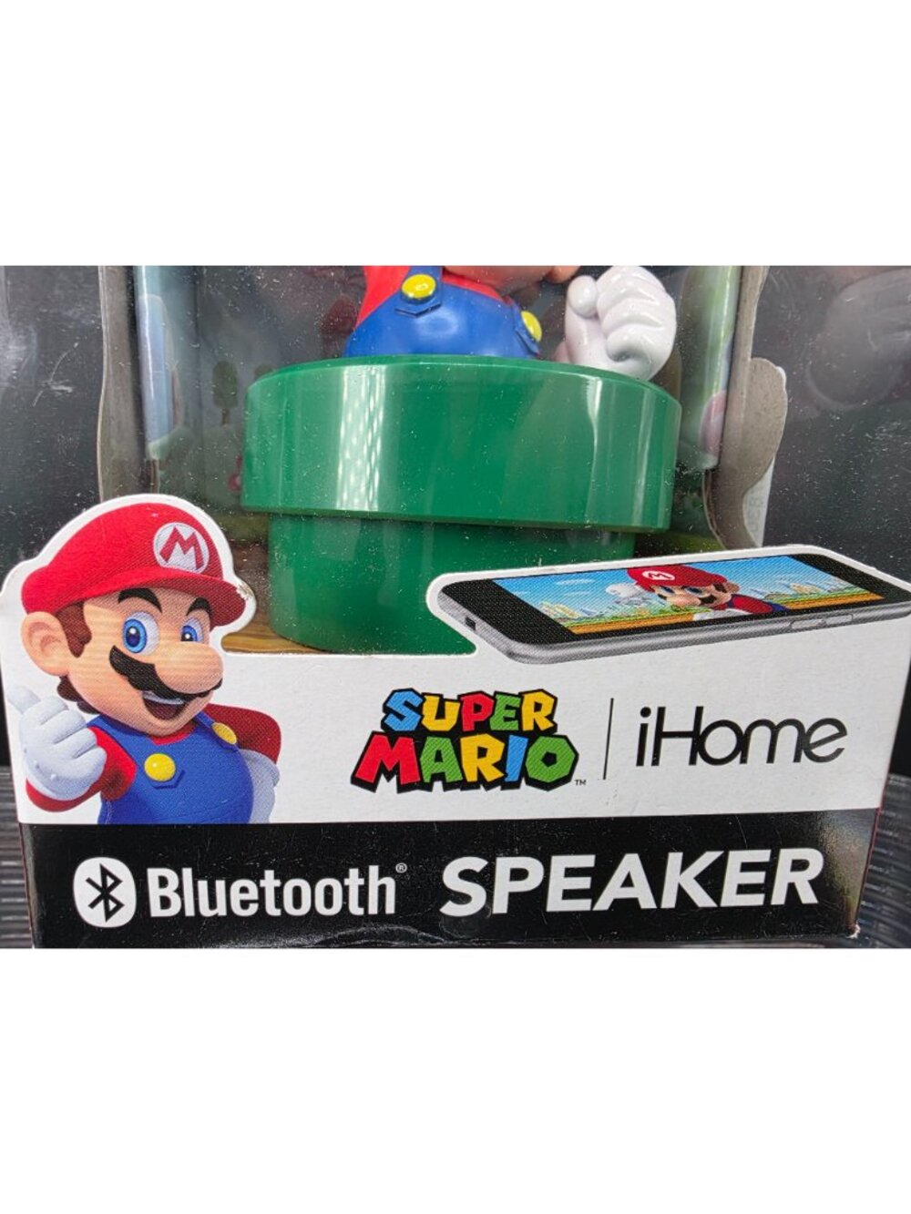 Super Mario iHome Bluetooth Speaker Rechargeable Battery New In Box - Picture 3 of 7